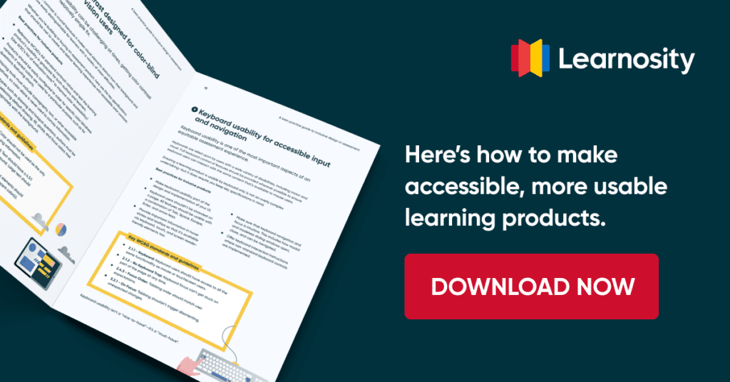 Learnosity ebook on building accessible learning products