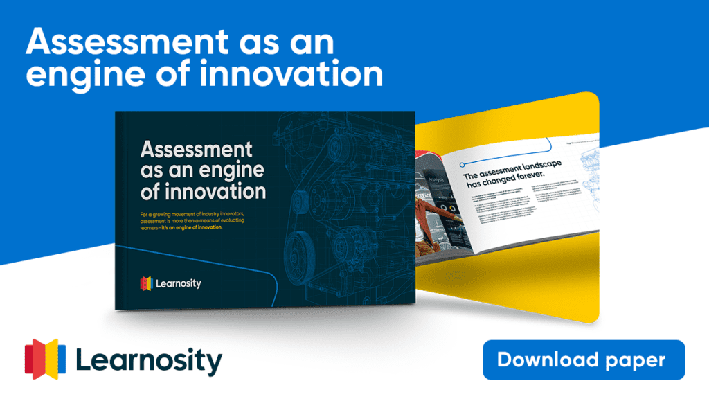 Assessment as an engine of innovation eBook cover