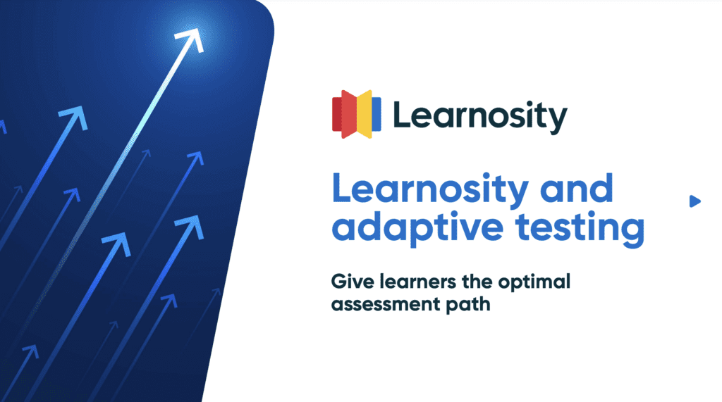 Learnosity and adaptive testing slide deck