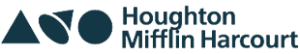 Houghton Mifflin Harcourt logo in greyscale